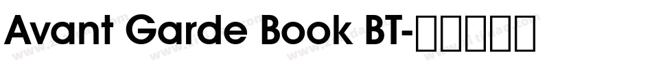 Avant Garde Book BT字体转换